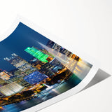 Extra large wall art featuring line art flowers in black on white canvas, suitable for large living room.