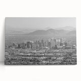 Large black and white abstract acrylic print, ideal for kitchen wall art with a minimalist design.