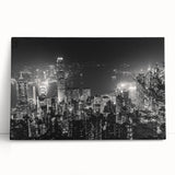 Large black and white abstract print on canvas, featuring dynamic brush strokes, ideal for kitchen wall art.