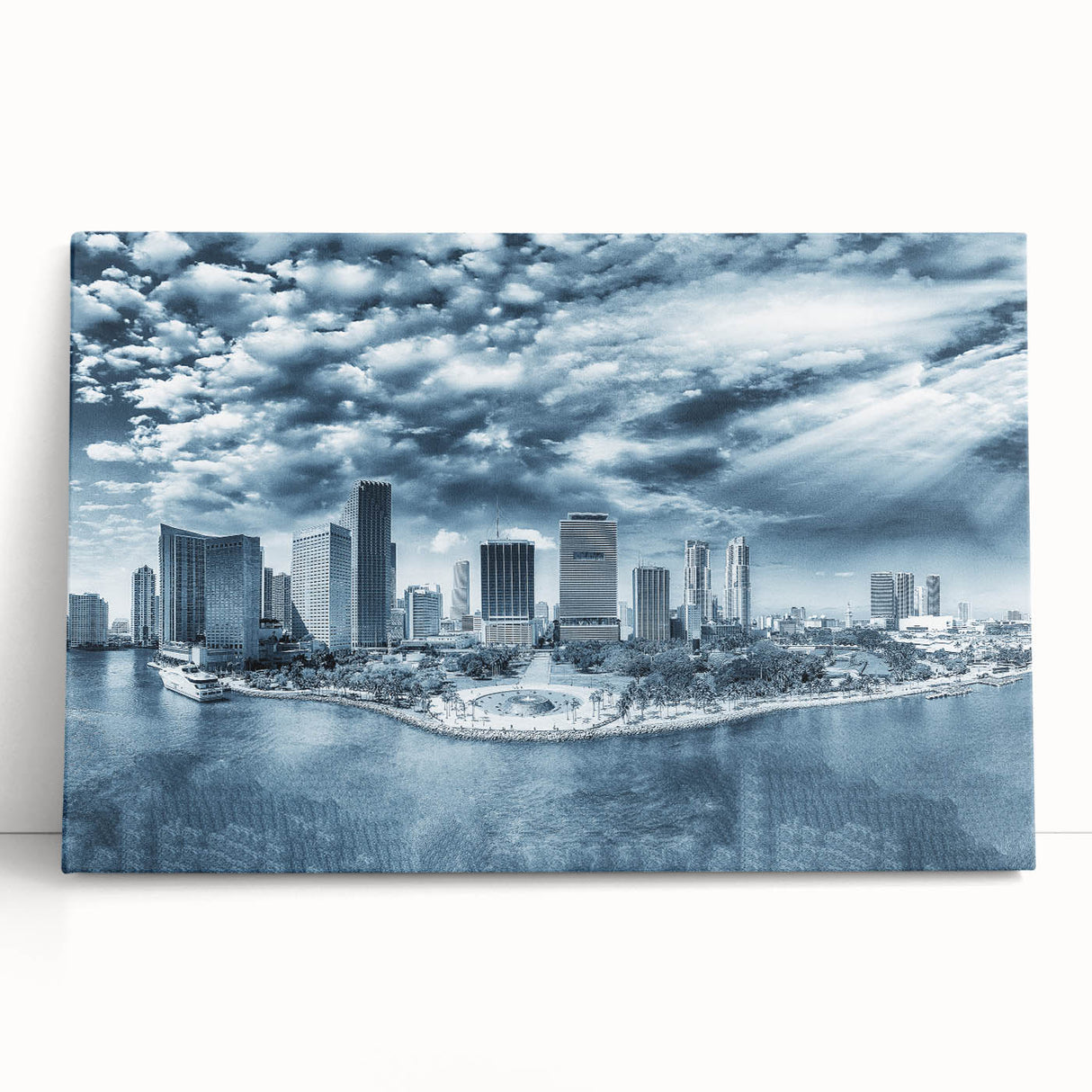 Large black and white photo of a coffee cup, ideal for kitchen wall art, printed on framed canvas.
