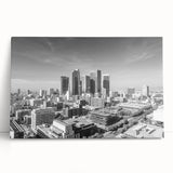 Large black and white acrylic print of assorted kitchen utensils, ideal for kitchen wall art.