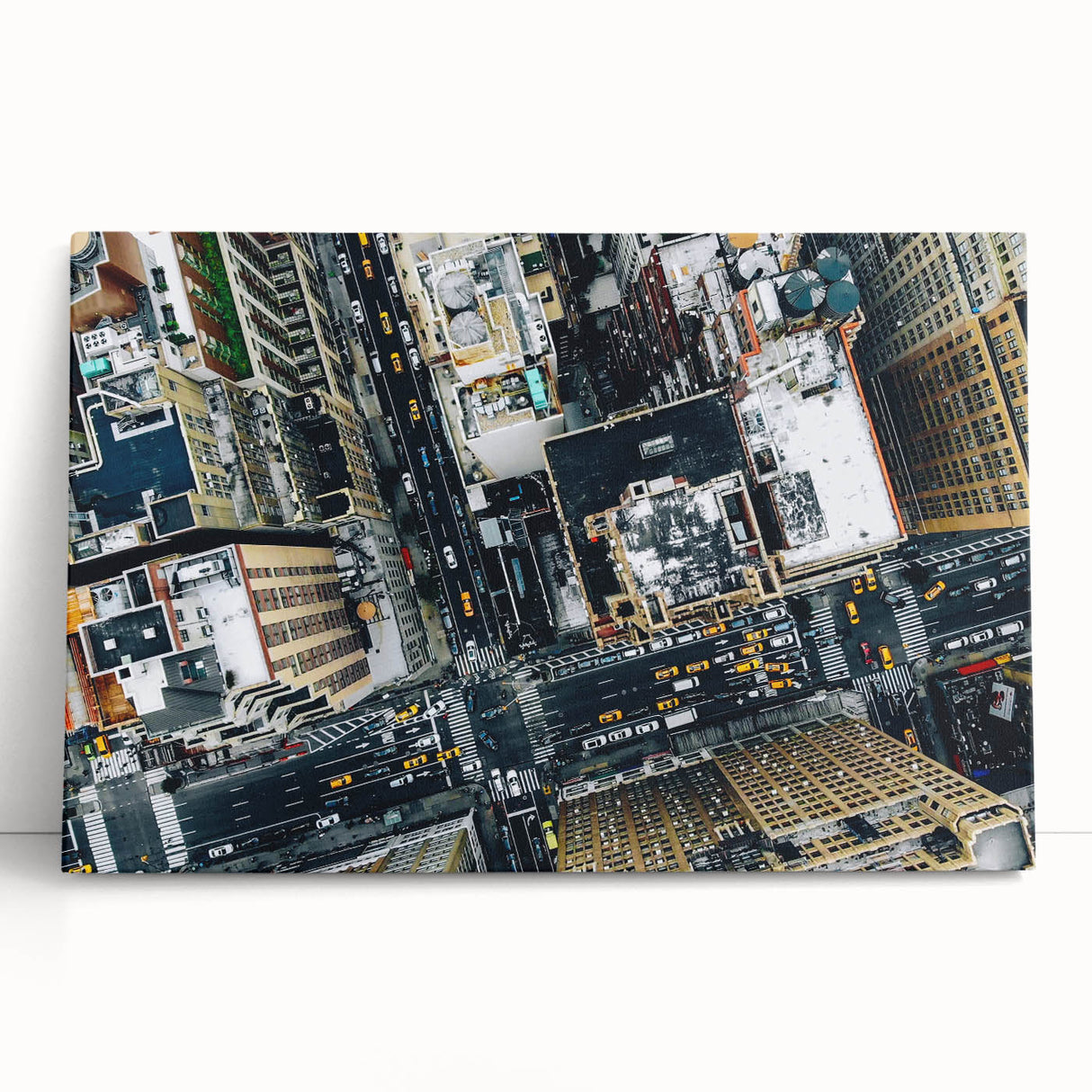 Large black and white abstract print on canvas, featuring dynamic brush strokes, ideal for kitchen wall art.
