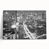 Large black and white abstract acrylic print, ideal for kitchen wall art.