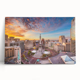 Large black and white abstract print on canvas, ideal for kitchen wall art with a minimalist design.