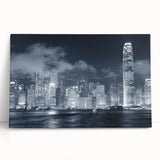 Black and white abstract art on a large canvas, featuring fluid shapes, ideal for kitchen wall art.