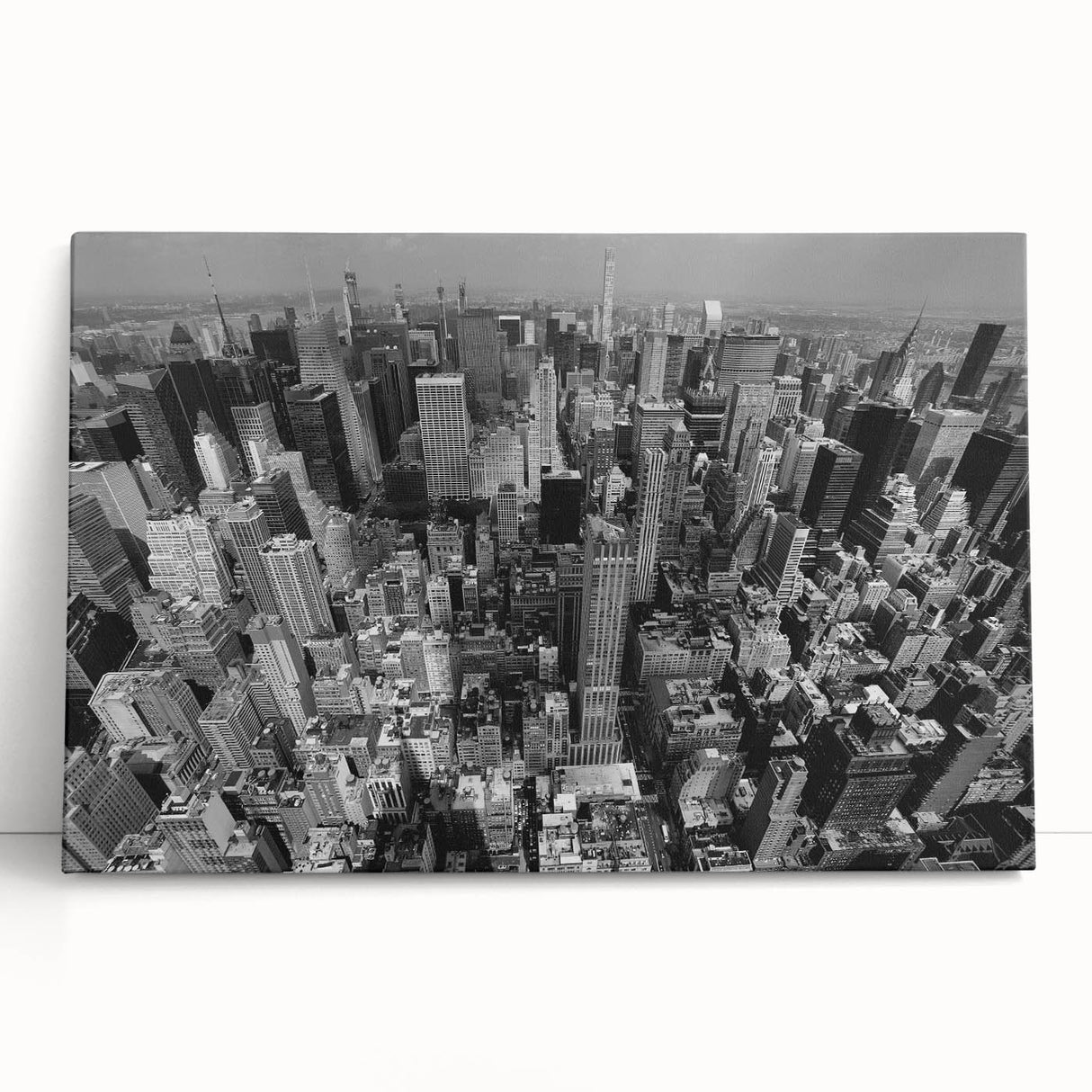Large black and white acrylic print of assorted kitchen utensils, ideal for kitchen wall art.