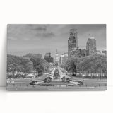 Large black and white abstract acrylic print, ideal for kitchen wall art.