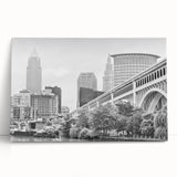 Large black and white acrylic print of assorted kitchen utensils, ideal for kitchen wall art.