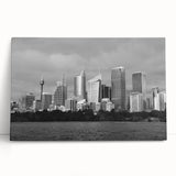 Large black and white abstract canvas print, featuring dynamic swirl patterns, ideal for kitchen wall art.