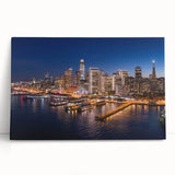 Large black and white abstract canvas print, ideal for kitchen wall art.
