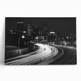 Large black and white acrylic print of assorted kitchen utensils, ideal for kitchen wall art.
