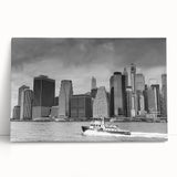 Large black and white abstract art on canvas, featuring fluid shapes, ideal for kitchen wall art.