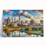 Large black and white acrylic print of assorted kitchen utensils, ideal for kitchen wall art.