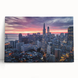 Large black and white abstract print on canvas, featuring dynamic brush strokes, ideal for kitchen wall art.