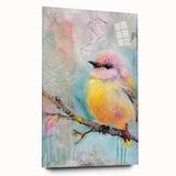 Acrylic glass side view showcasing a sleek, modern design with sharp edges and a crystal-clear finish, perfect for displaying artwork or photographs. The minimalist aesthetic highlights the transparent quality, enhancing any decor style.