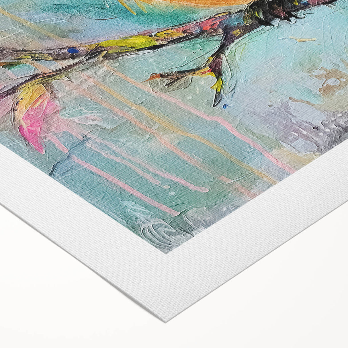 Rolled canvas showcasing vibrant African tribal wall art, featuring intricate patterns and colors, carefully packaged in a durable cardboard tube for safe transport.