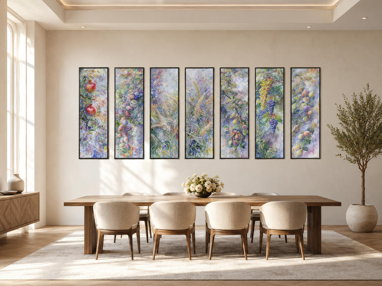 Seven Species of Israel framed wall art set by Modern Wall Art Co. - image 3