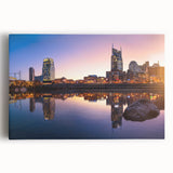 Large black and white acrylic print of a minimalist cityscape, ideal for kitchen wall art or bedroom ambiance.