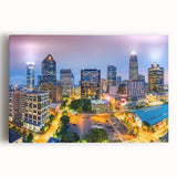 Large black and white abstract acrylic print on canvas, featuring fluid shapes.