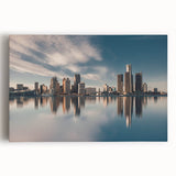 Large black and white abstract canvas print, featuring fluid shapes, ideal for kitchen wall art or bedroom ambiance.