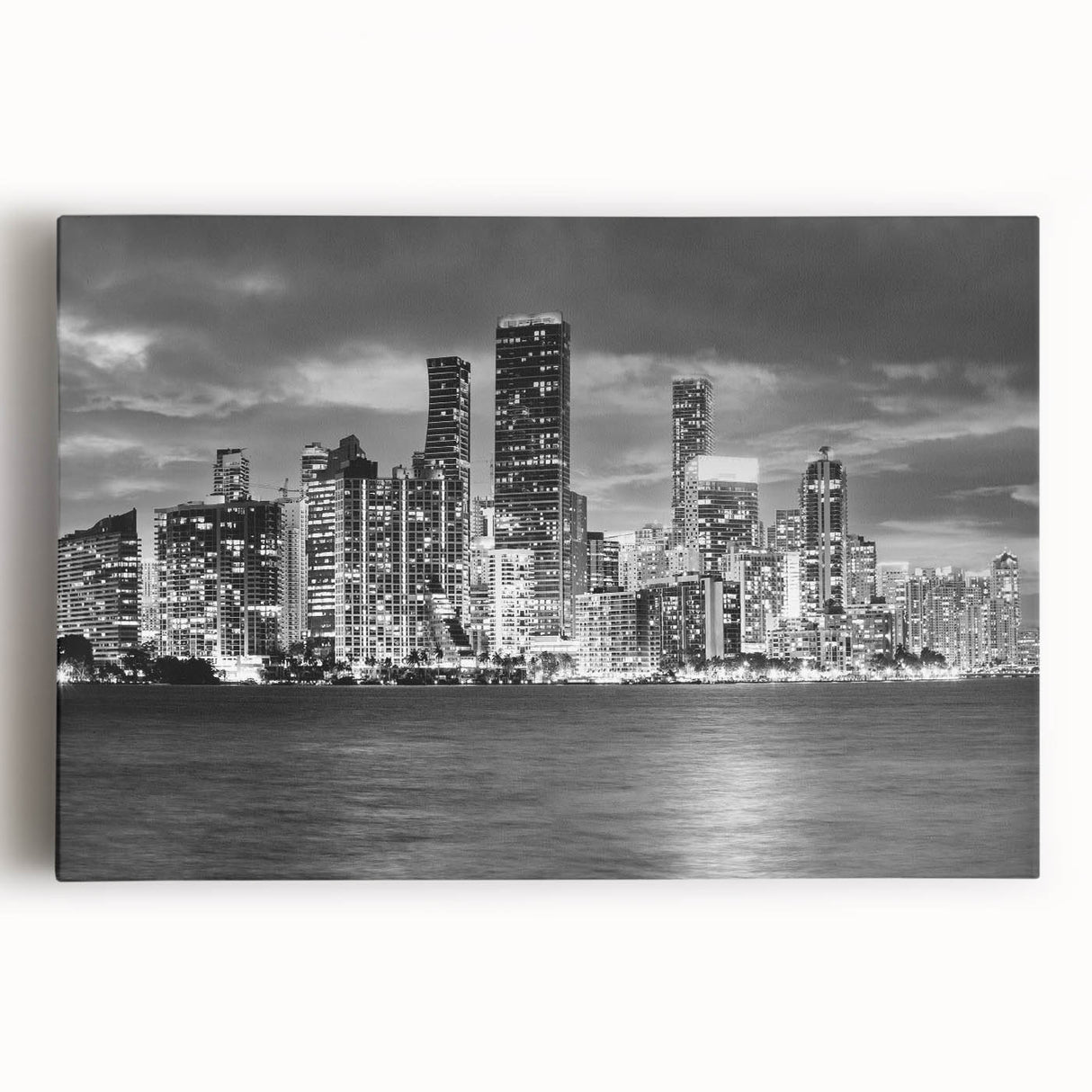Black and white abstract design on a large canvas, ideal for kitchen wall art or bedroom ambiance.