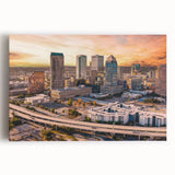 Large black and white acrylic print of a bustling cityscape, ideal for kitchen wall art.