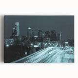 Black and white abstract design on large canvas, featuring swirling patterns, ideal for kitchen wall art or bedroom ambiance.