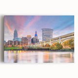 Large black and white abstract print on canvas, featuring fluid forms and lines.