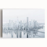 Large black and white abstract acrylic print, ideal for kitchen wall art or bedroom ambiance.