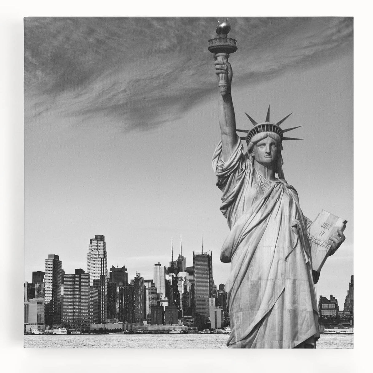 Large black and white abstract canvas depicting dynamic brush strokes, ideal for kitchen wall art or bedroom ambiance.