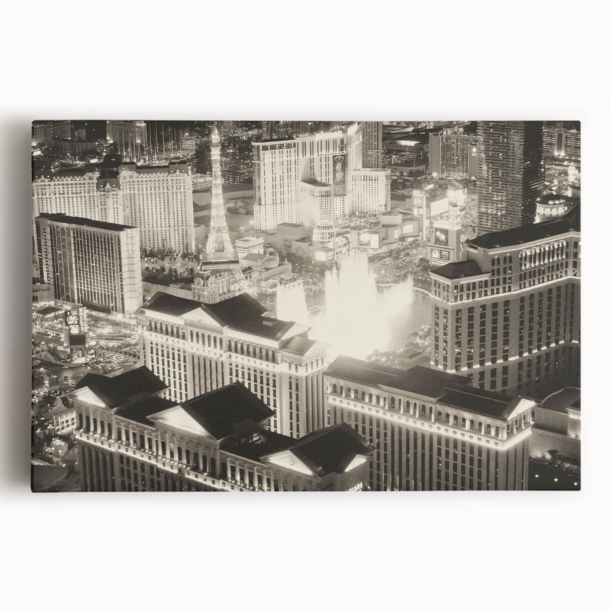 Large black and white abstract canvas print, ideal for kitchen wall art or bedroom ambiance.
