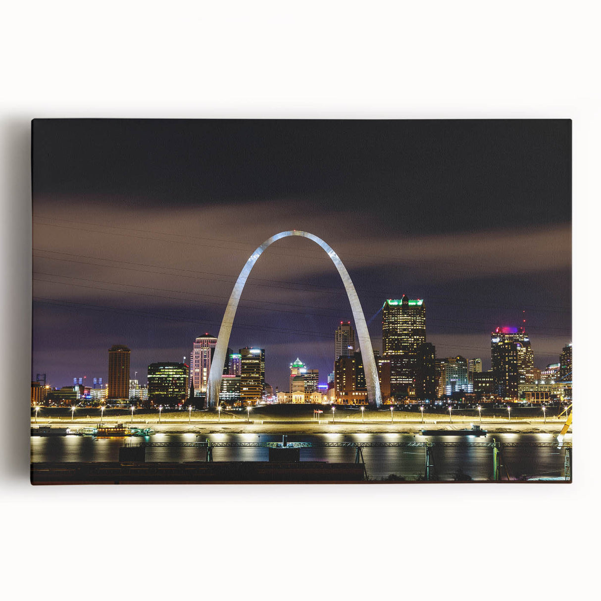 Large black and white acrylic print of a bustling cityscape, ideal for kitchen wall art or bedroom ambiance.