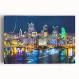 Large black and white abstract acrylic print, featuring dynamic brush strokes, ideal for kitchen wall art or bedroom decor.