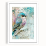 White picture frame with a mat, showcasing an elegant front view, ideal for displaying artwork or photographs in home decor settings. Perfect for enhancing interior aesthetics.