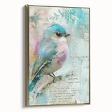 Framed canvas artwork showcasing a sleek gold frame, highlighting a vibrant abstract design with a modern aesthetic, ideal for contemporary home decor.