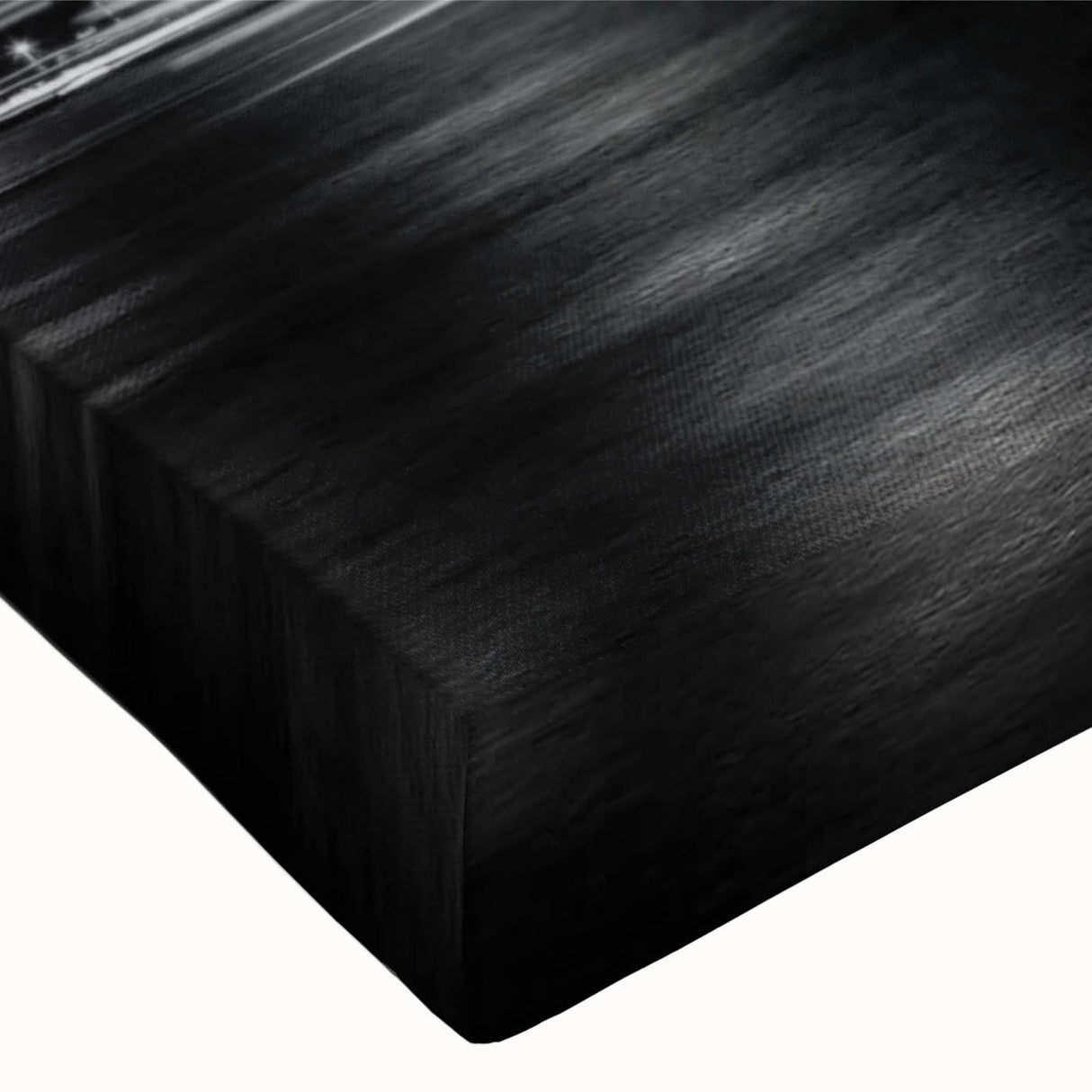 Large art depicting a serene landscape in black and white tones on canvas, suitable for bedroom wall decor.