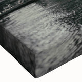 Large art depicting a black and white landscape painting on canvas, ideal for bedroom wall decor.