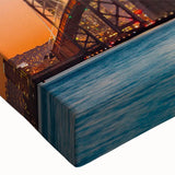 Large art depicting a serene black and white landscape on canvas, suitable for bedroom wall decor.