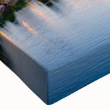 Large art canvas featuring a black and white landscape painting, ideal for bedroom wall decor.