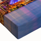 Large black and white landscape art painting on canvas, featuring a serene mountainous scene, ideal for bedroom wall decor.