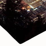 Large art depicting a serene landscape in black and white tones on canvas, suitable for bedroom wall decor.