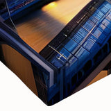 Large black and white landscape art painting on canvas, featuring a serene mountain scene, ideal for bedroom wall decor.