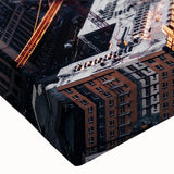 Large art black and white landscape painting on canvas, featuring serene tree silhouettes, ideal for bedroom wall decor.