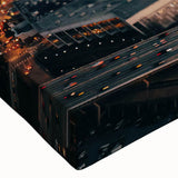 Large art, black and white landscape painting on canvas, ideal for bedroom wall decor.