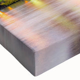 Large art depicting a serene landscape in black and white tones on a canvas, ideal for bedroom wall decor.