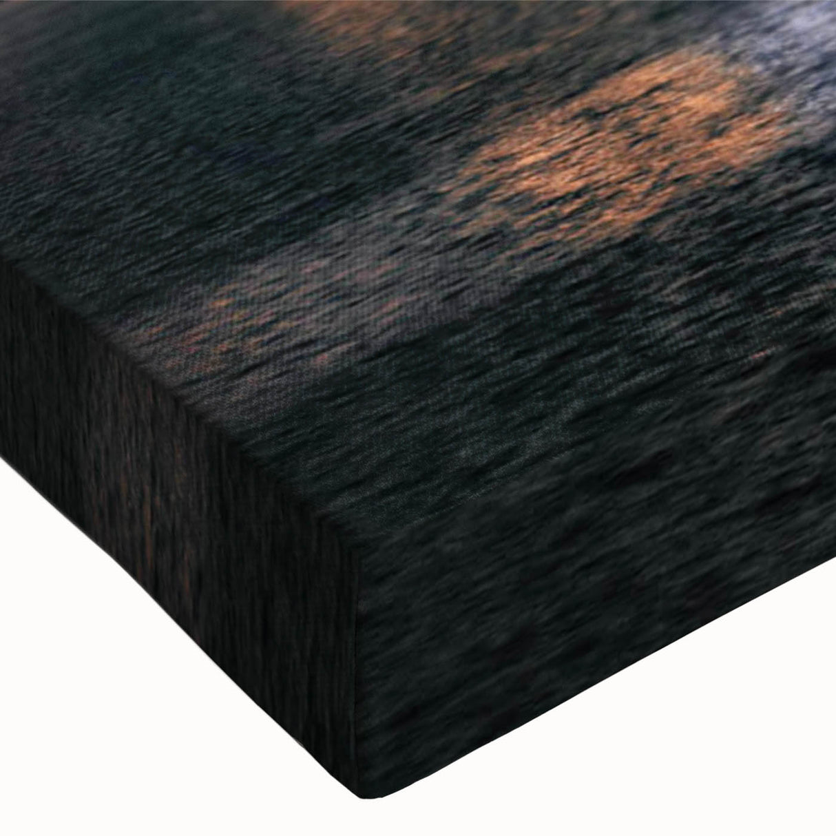 Large art canvas of a black and white landscape painting, ideal for bedroom wall decor.