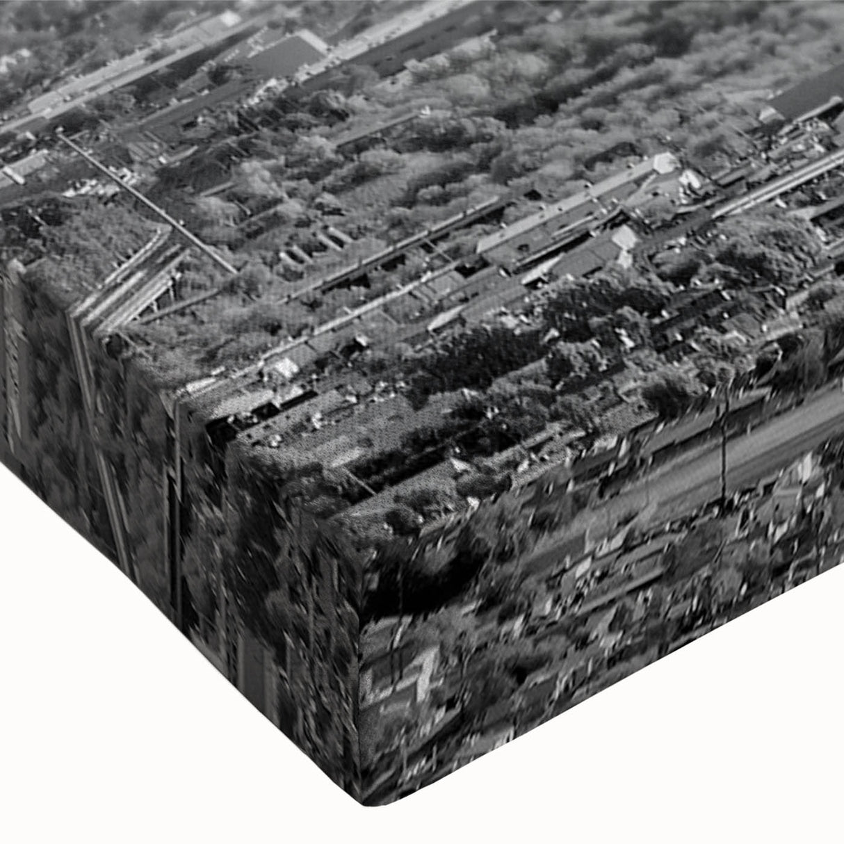 Large art of a serene landscape painting in black and white tones on canvas, ideal for bedroom wall decor.