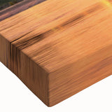 Large art depicting a black and white landscape painting on canvas, ideal for bedroom wall decor.