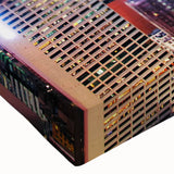 Large art black and white landscape painting on canvas featuring a serene forest scene, ideal for bedroom wall decor.