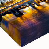 Large art canvas featuring a black and white landscape painting, ideal for bedroom wall decor.